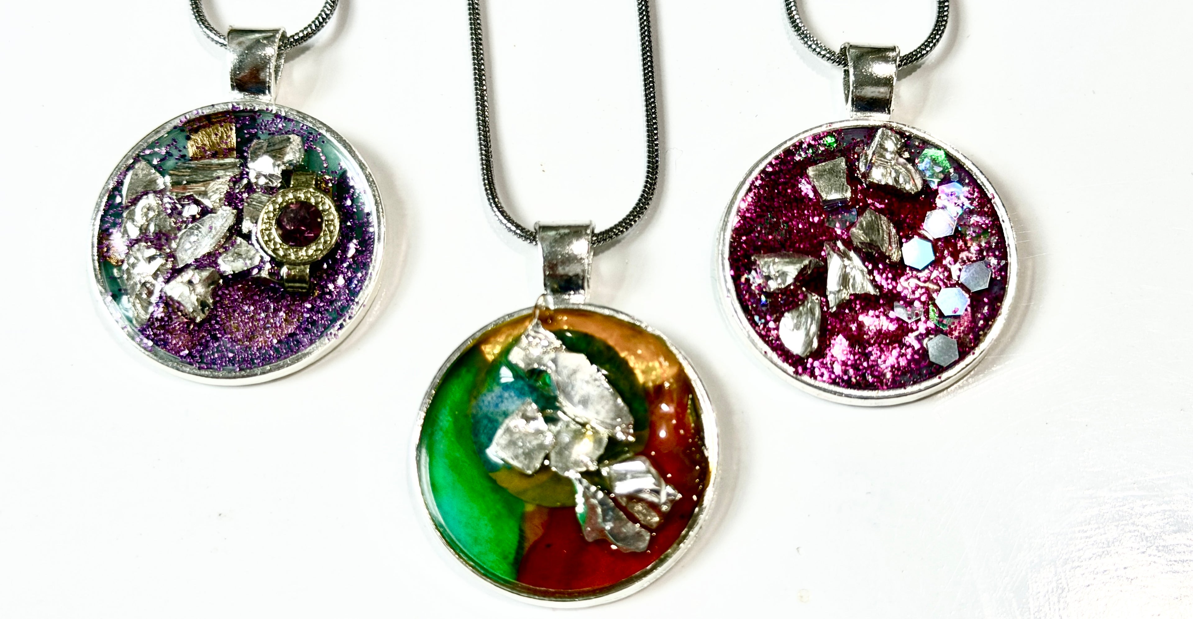 Excavation Series | Resin Collage Jewelry