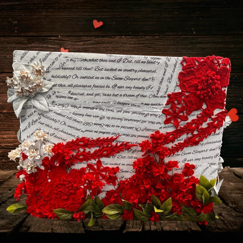 The Love Box — Decoupage Flower Keepsake Storage Box