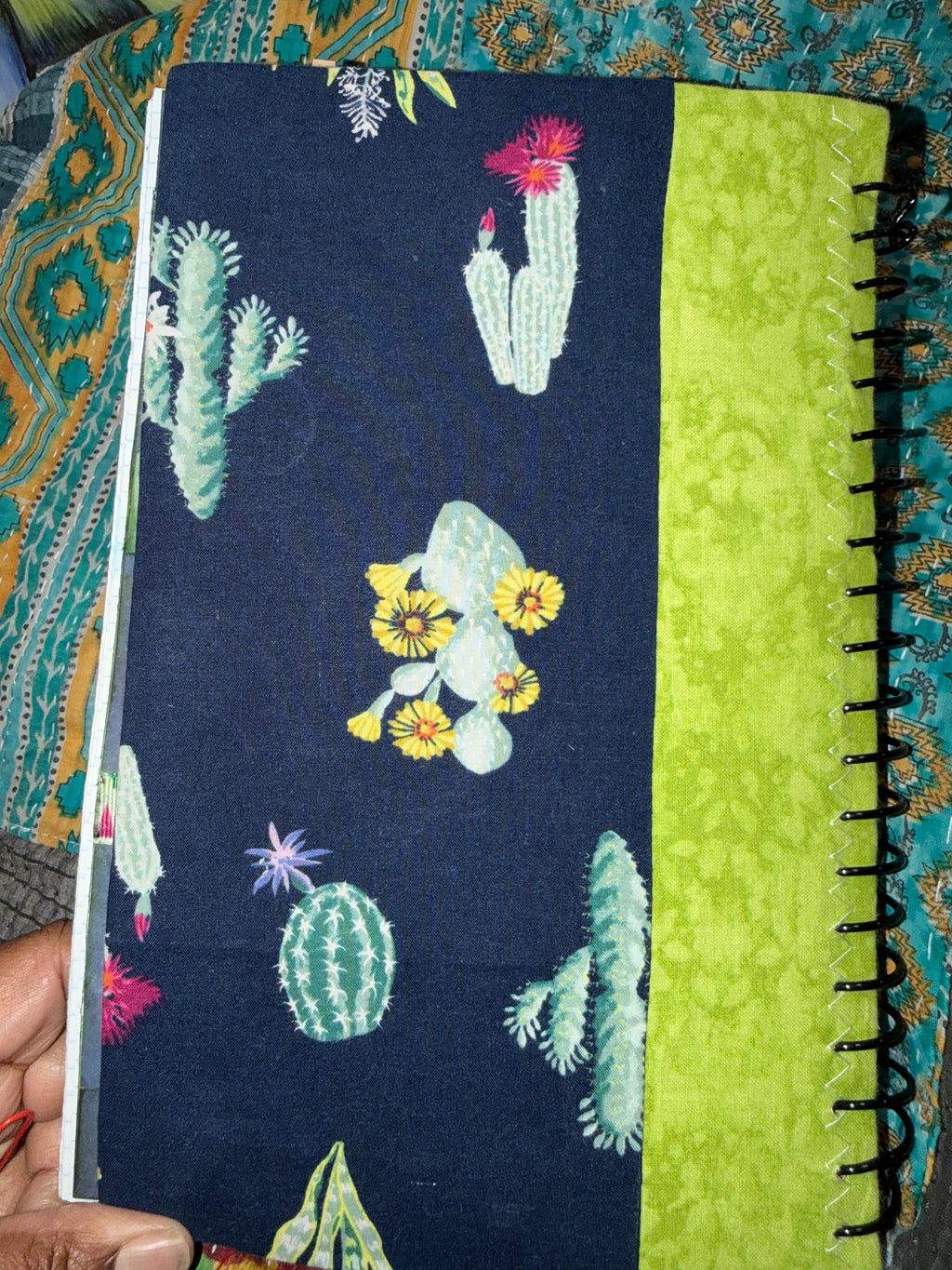 Prickly Pages | Handmade Journal — 11” x 7”