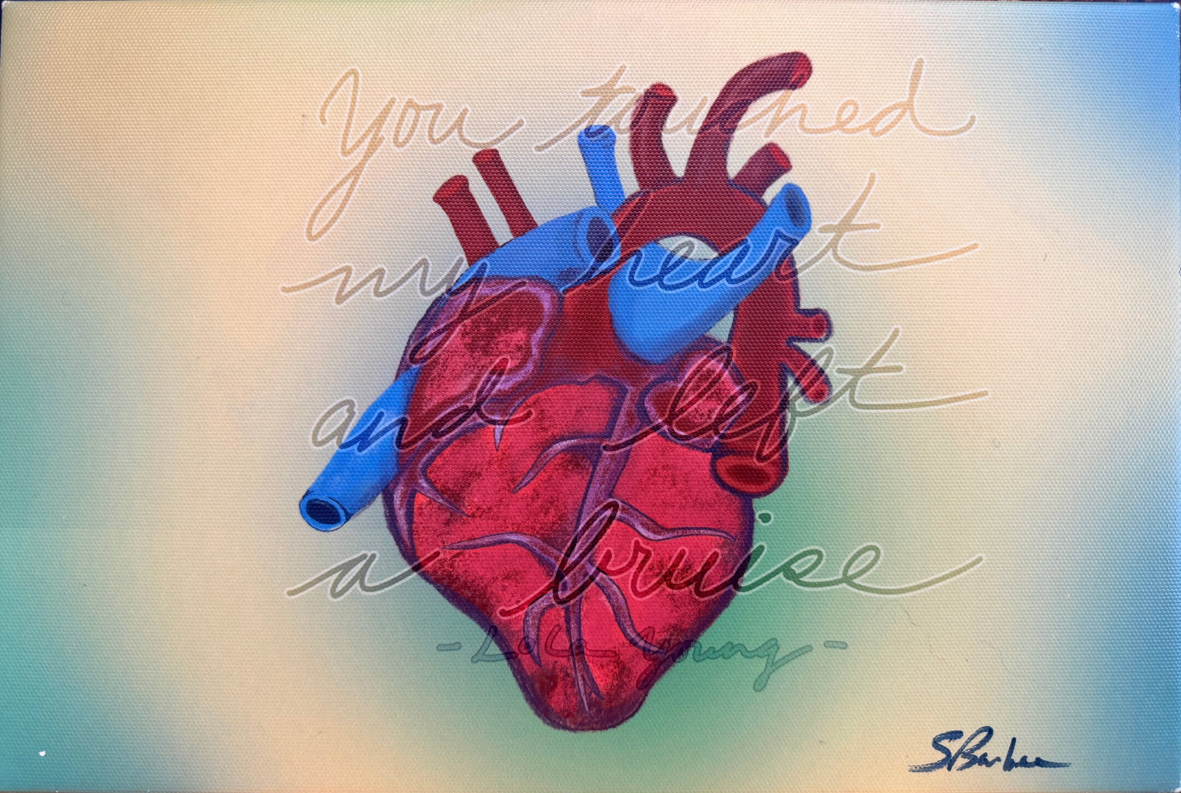 Lola’s Heart | Limited Edition Signed Canvas Print