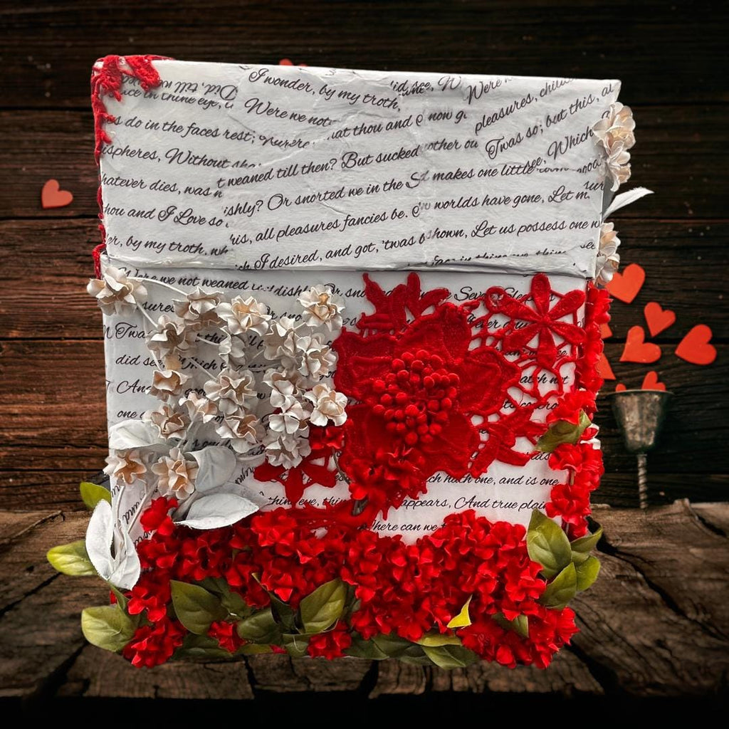 The Love Box — Decoupage Flower Keepsake Storage Box