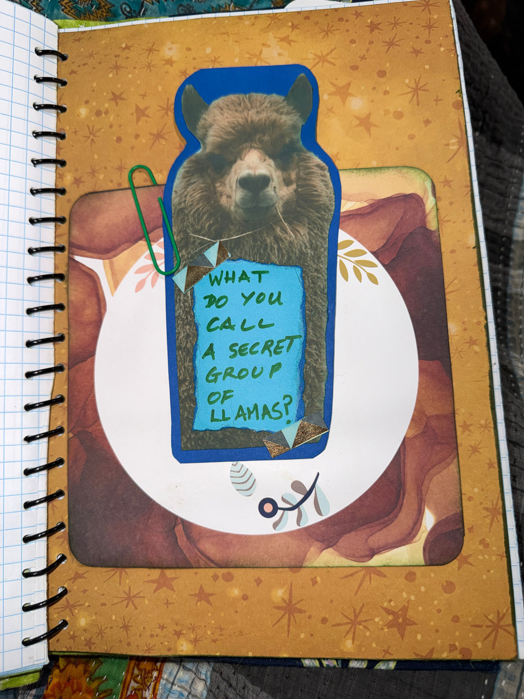 Prickly Pages | Handmade Journal — 11” x 7”