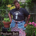 8 Pocket Denim Upcycled Peplum Belt - Plus size