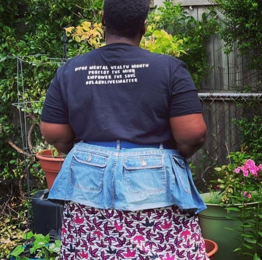 8 Pocket Denim Upcycled Peplum Belt - Plus size