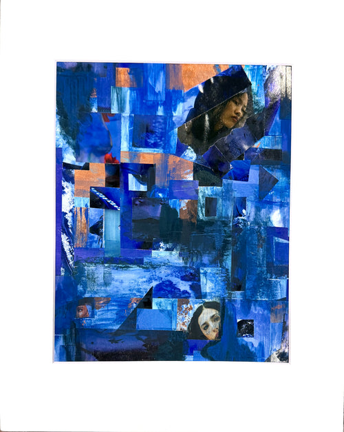 Blue | Original Paper Collage (2026)