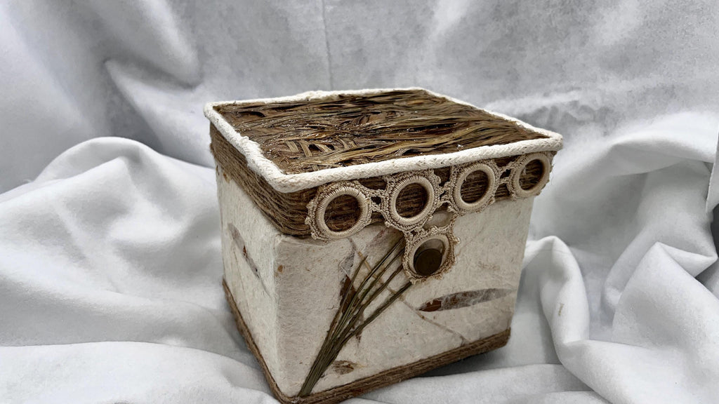 The Nature Box — Handmade Botanical Keepsake Box, Velvet Lined