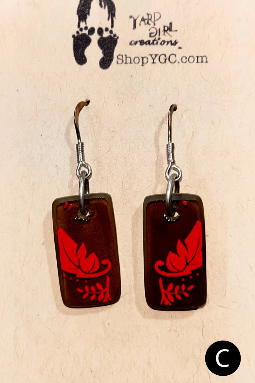 Recycled Glass Bottle Earrings — Curated Artisan Collection