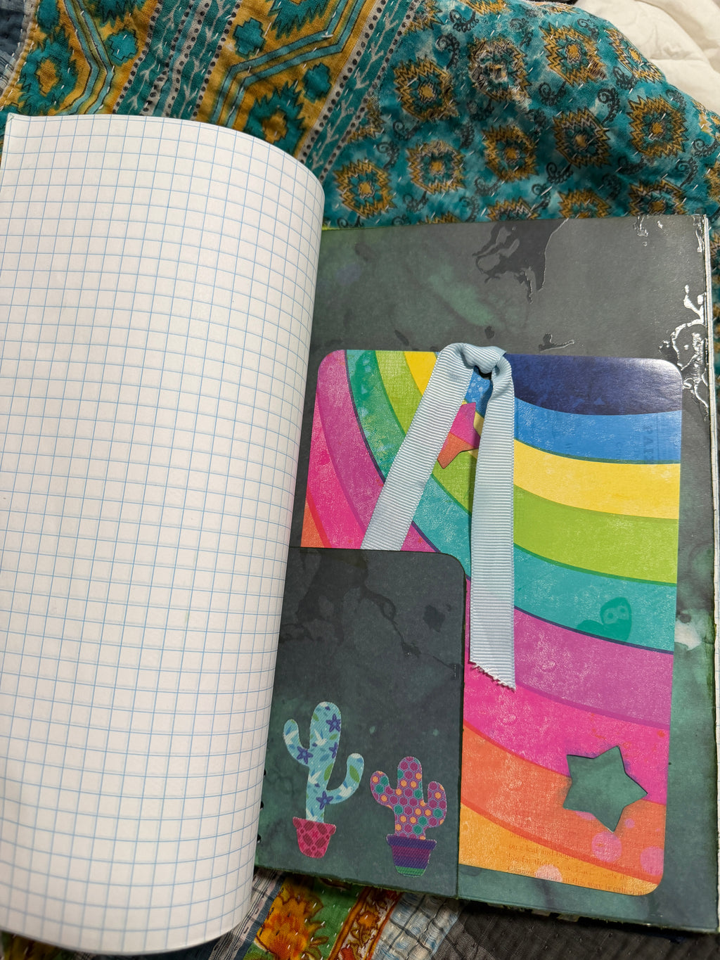 Prickly Pages | Handmade Journal — 11” x 7”