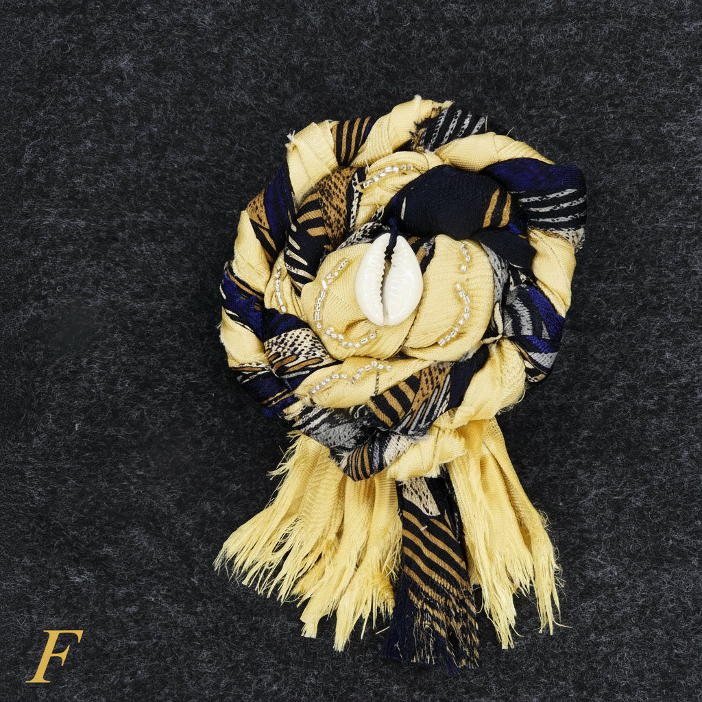 ReinvenTIED Brooches — F