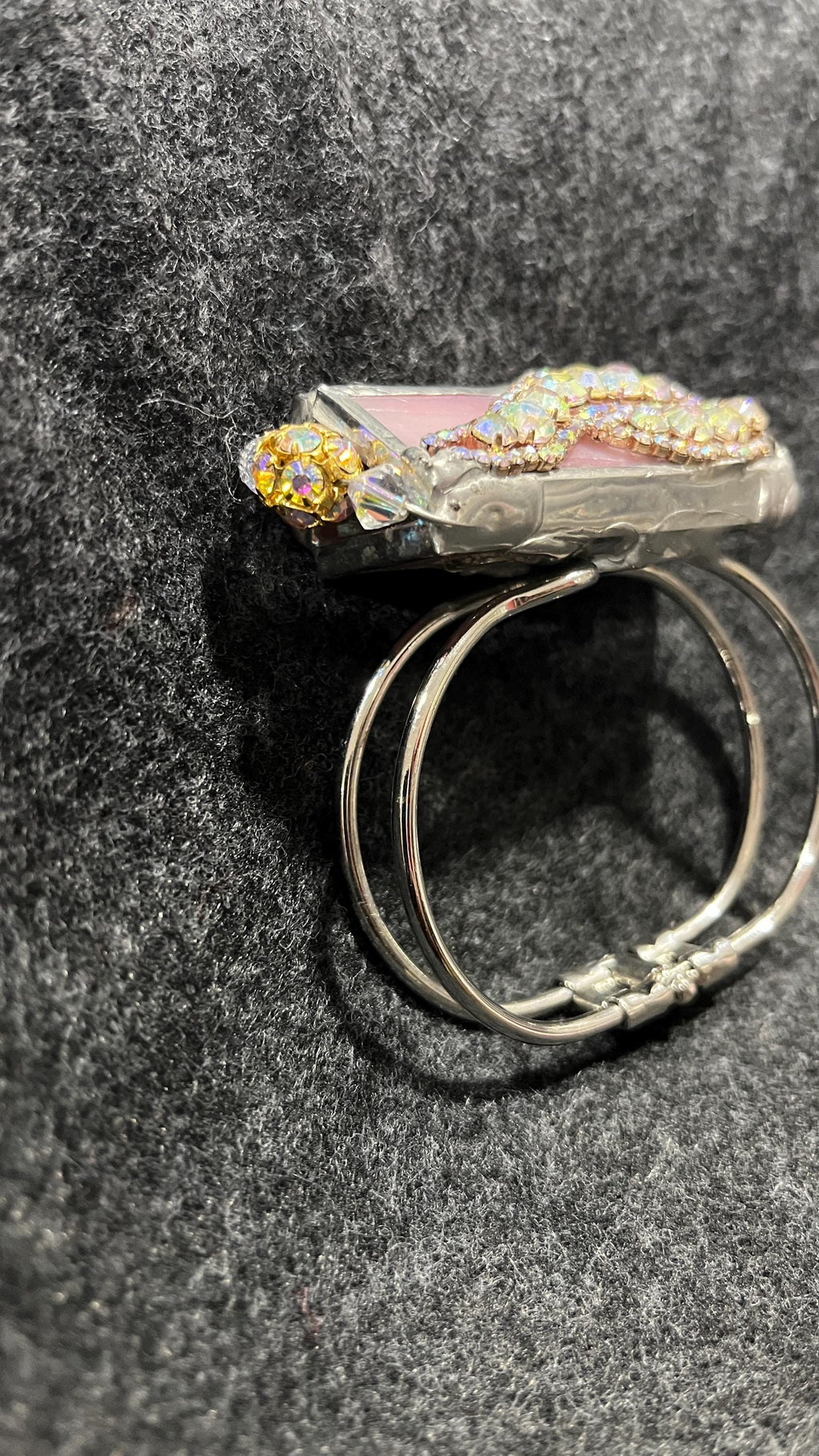 Recycled Glass Kaleidoscope Bracelet, Movable Art