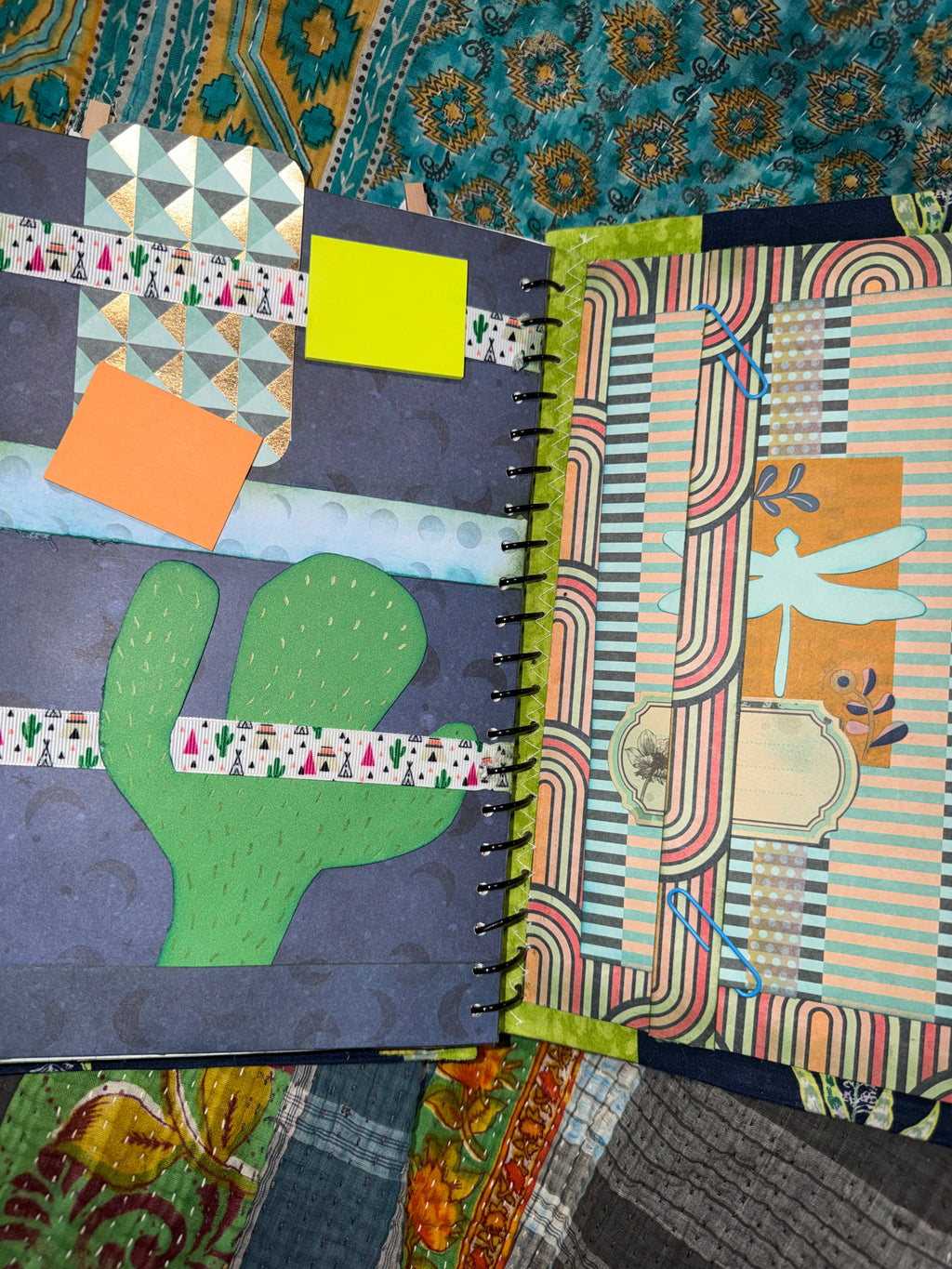 Prickly Pages | Handmade Journal — 11” x 7”