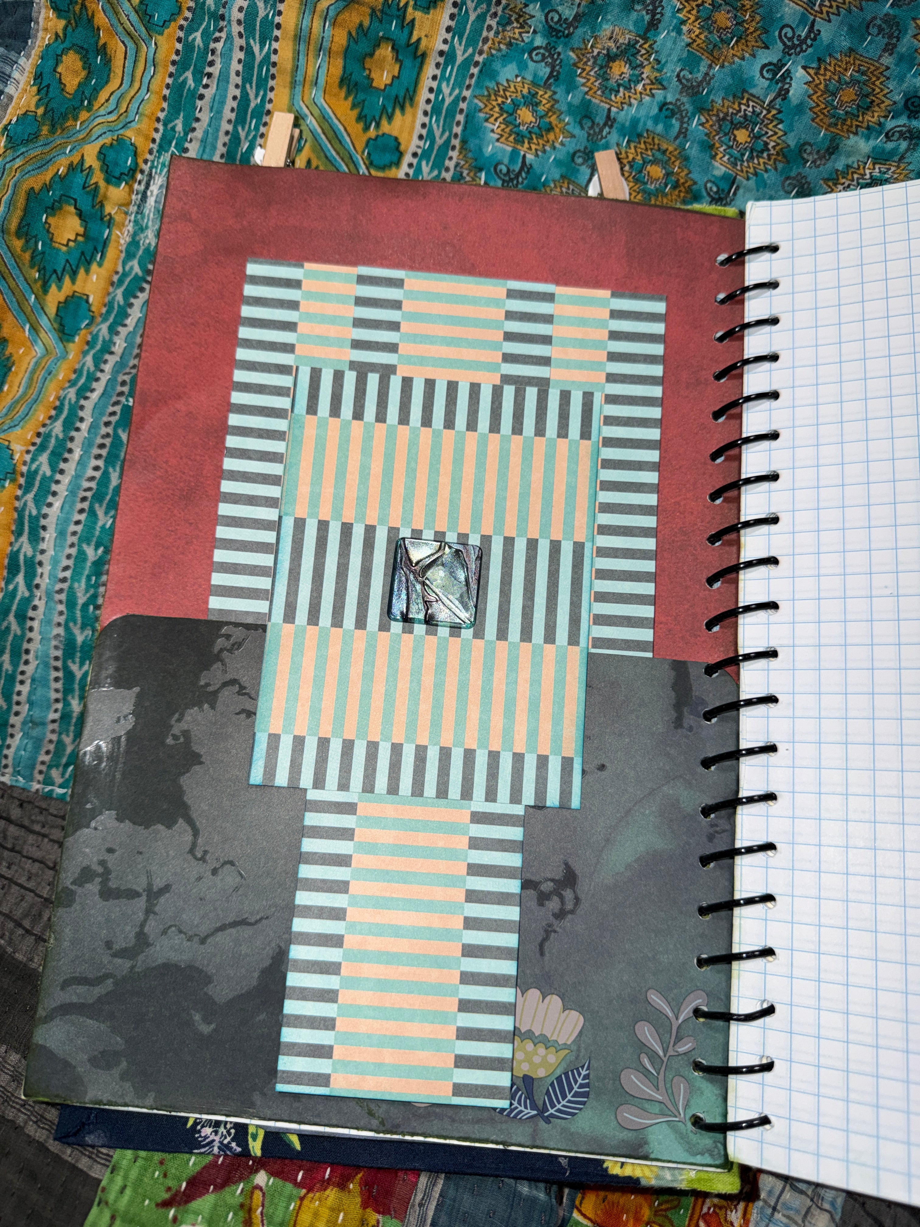 Prickly Pages | Handmade Journal — 11” x 7”