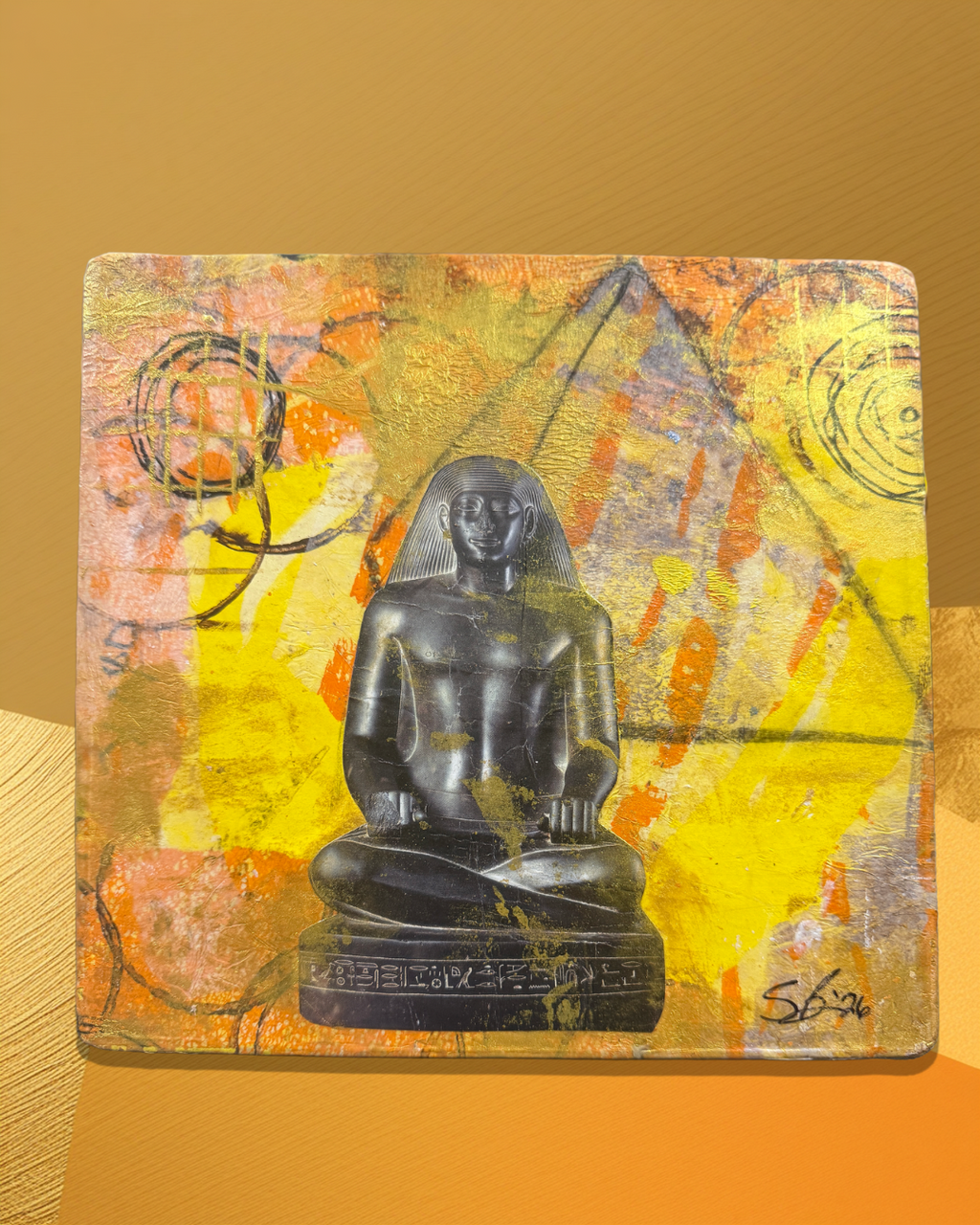 The Scribe Box — Original Mixed Media Keepsake Box (2026)