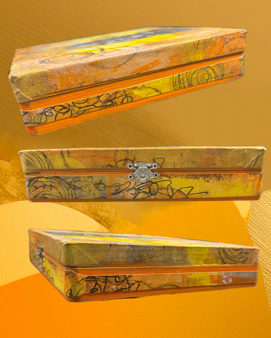 The Scribe Box — Original Mixed Media Keepsake Box (2026)