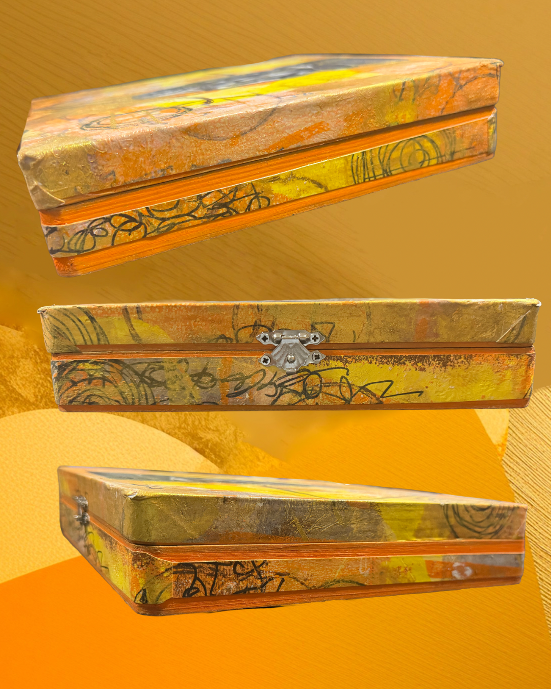 The Scribe Box — Original Mixed Media Keepsake Box (2026)