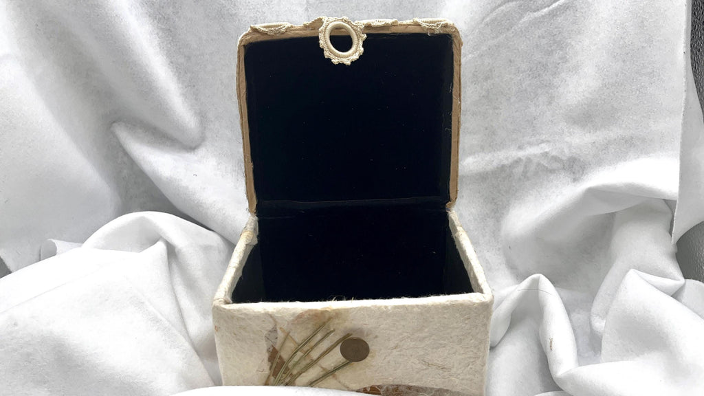 The Nature Box — Handmade Botanical Keepsake Box, Velvet Lined