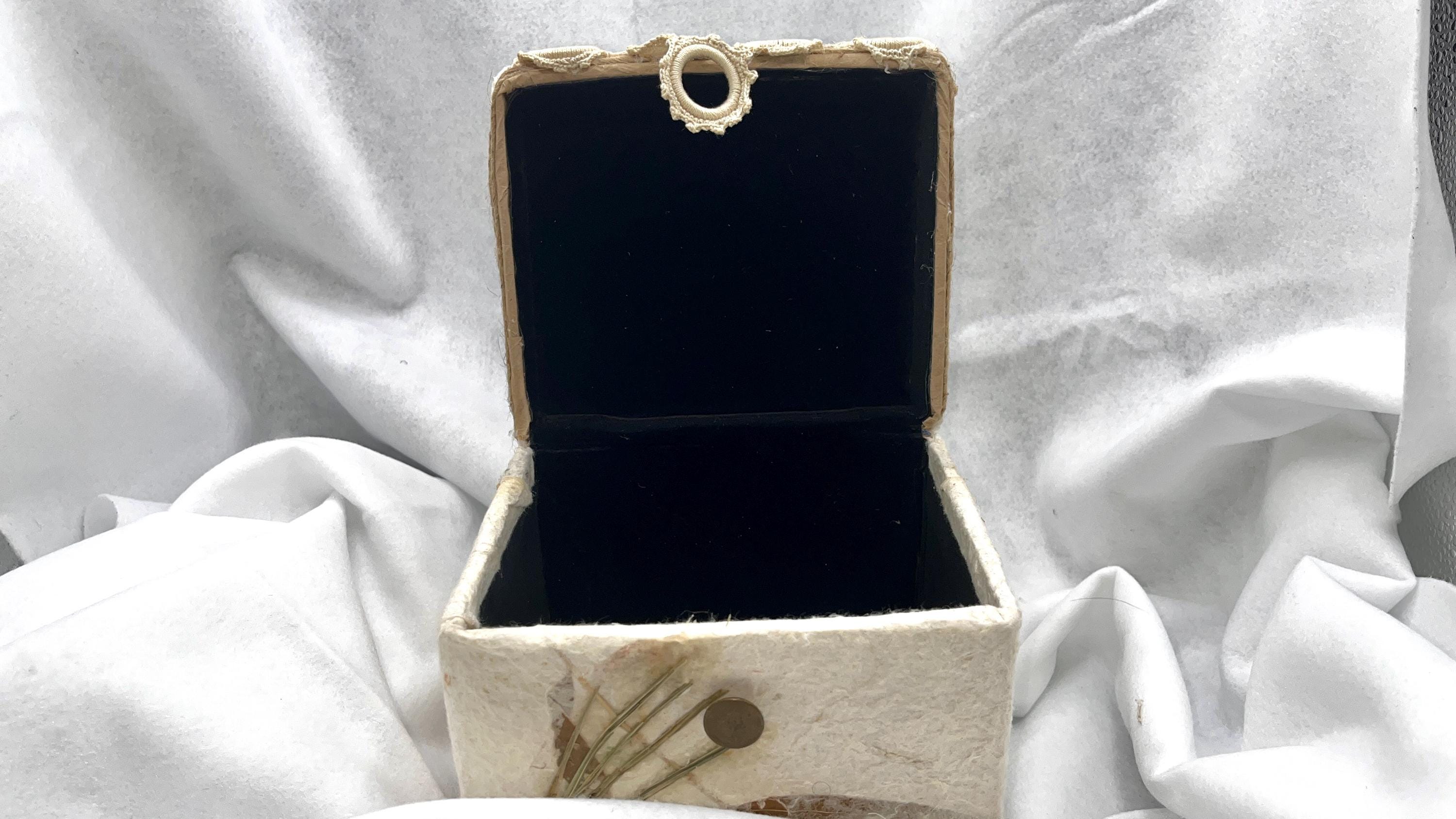 The Nature Box — Handmade Botanical Keepsake Box, Velvet Lined