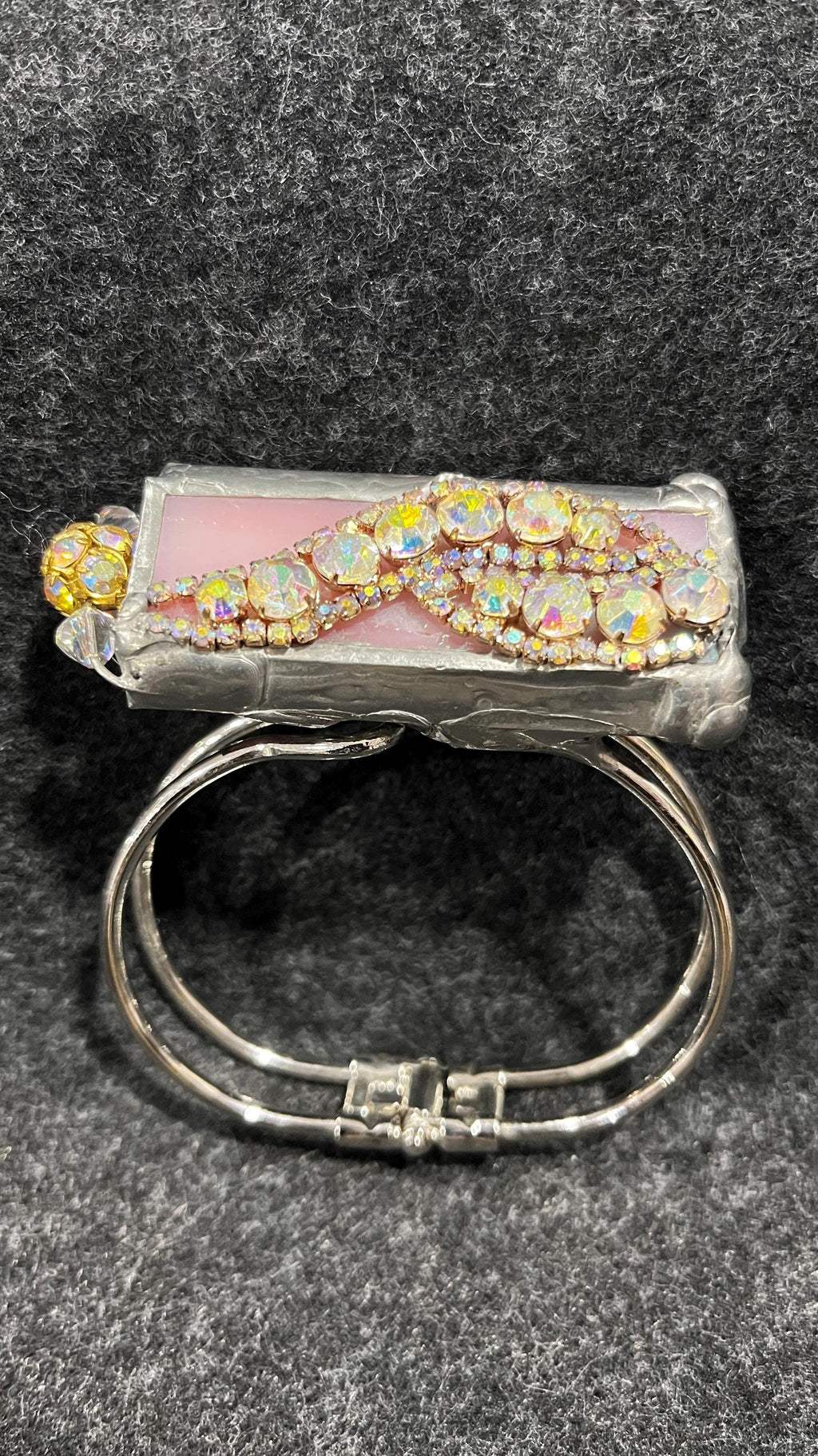 Recycled Glass Kaleidoscope Bracelet, Movable Art