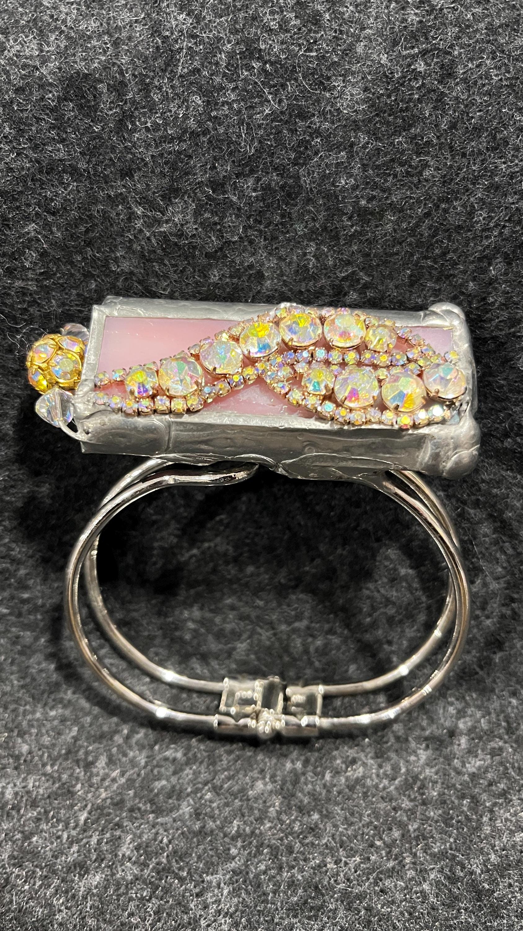 Recycled Glass Kaleidoscope Bracelet, Movable Art