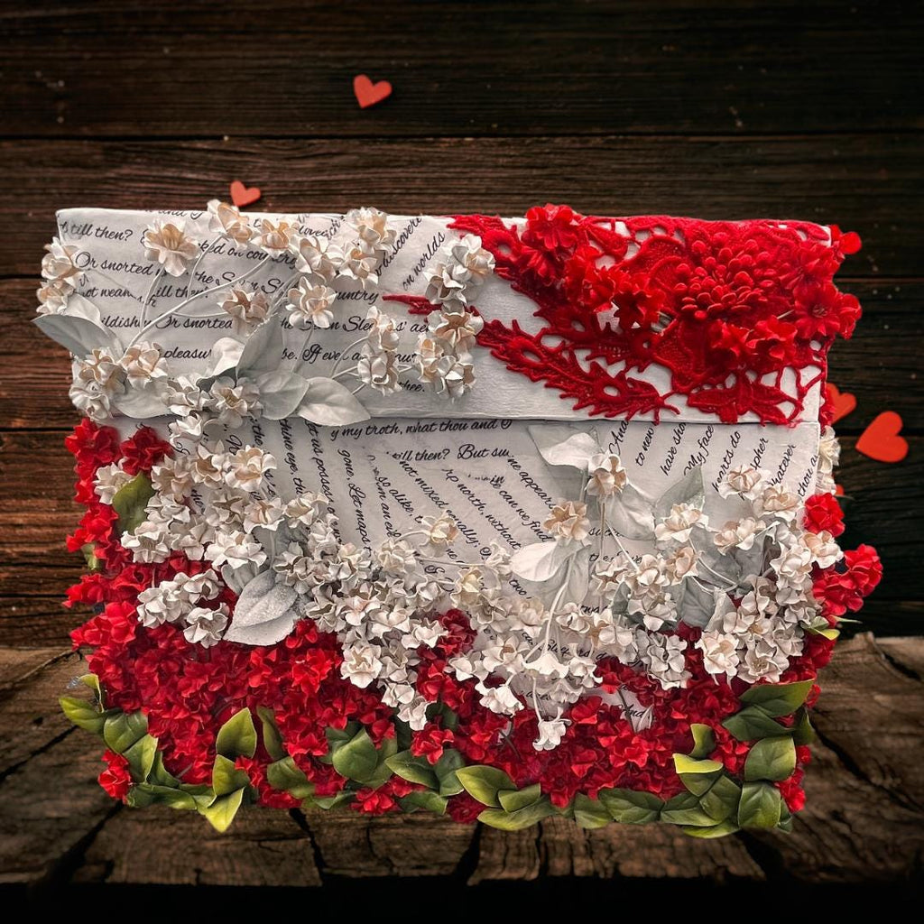 The Love Box — Decoupage Flower Keepsake Storage Box