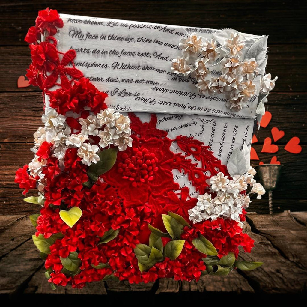 The Love Box — Decoupage Flower Keepsake Storage Box